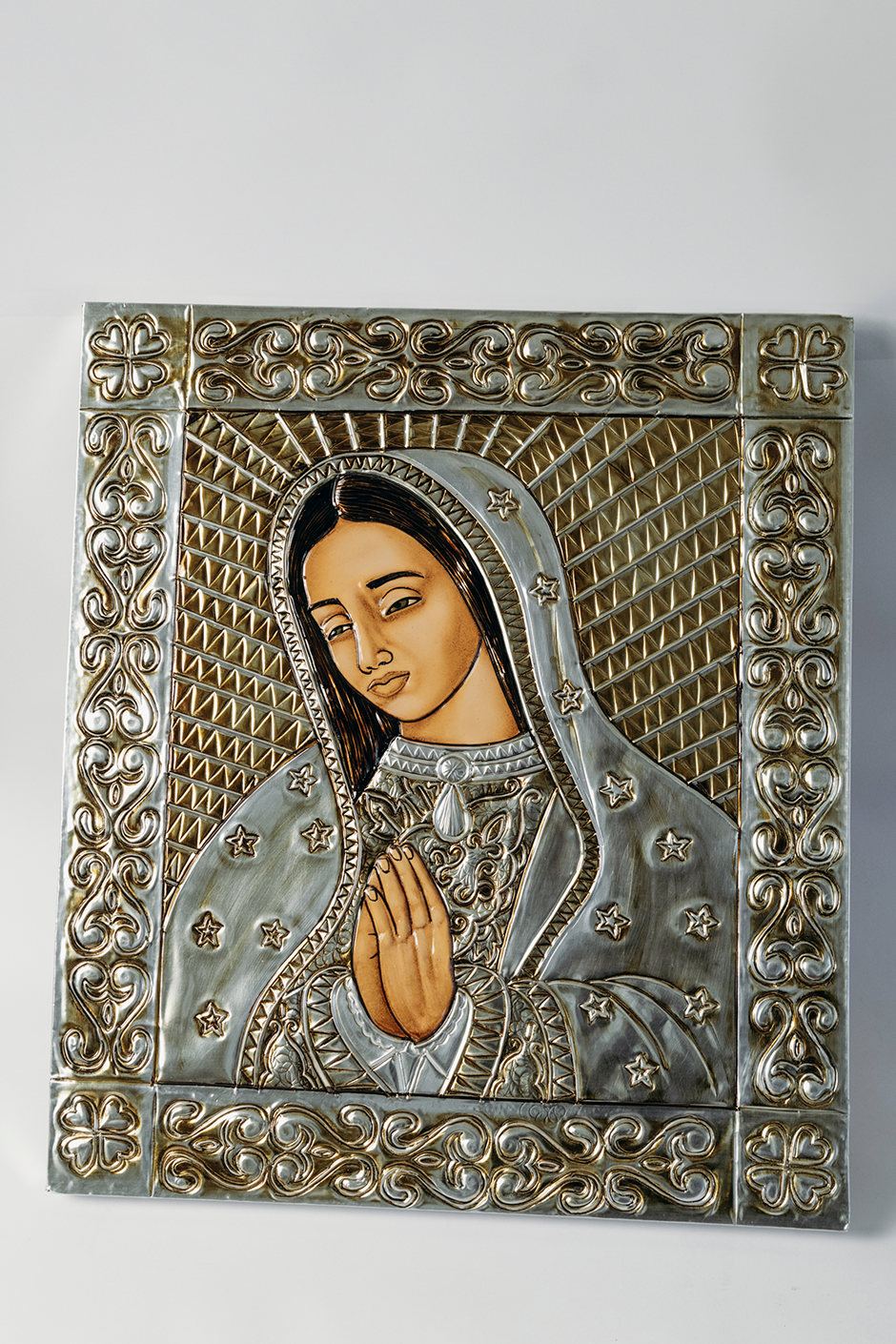 Virgen de Guadalupe en Repujado
